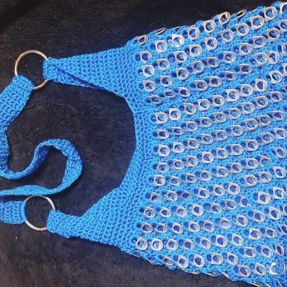 Handmade purse with can tabs - Picture 2 of 7